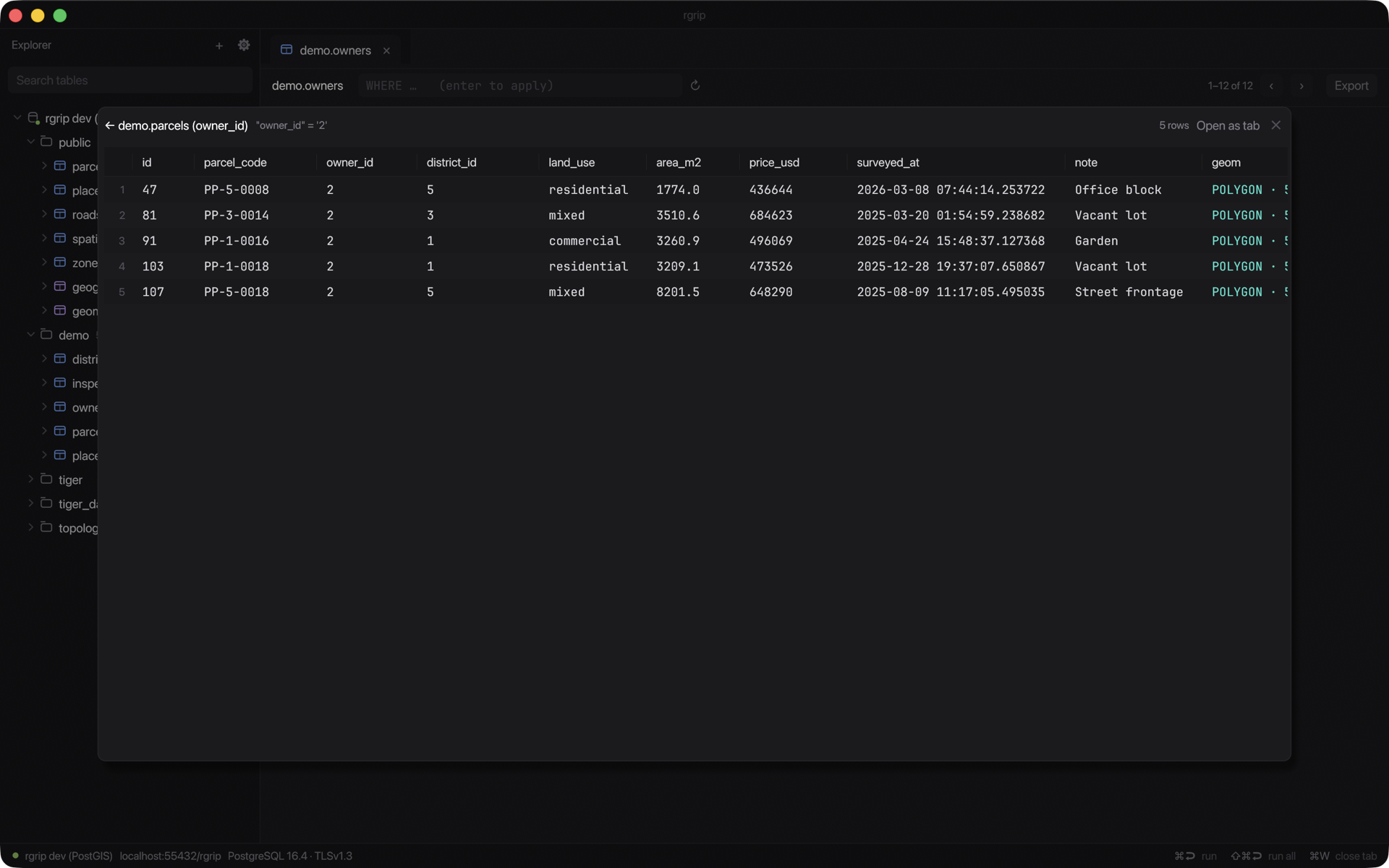Related-rows popup following foreign keys